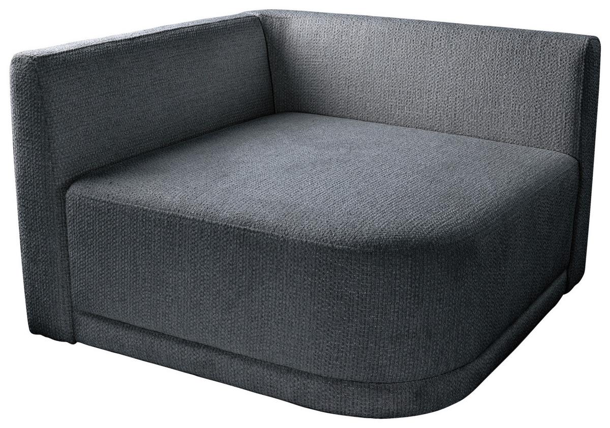 Sofa Zuri Dunkelgrau/Gelb, B: 110cm - Dunkelgrau/Senfgelb, Trend, Textil (110/75/115cm) - Livetastic