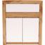 Komoda Kashmir - bílá/barvy dubu, Moderní (84/98/41cm) - JAMES WOOD
