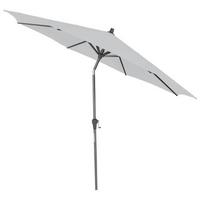 Sonnenschirm Ø 300 H: 238 Cm Anthrazit/grau - Anthrazit/Grau, KONVENTIONELL, Textil/Metall (300/300cm) - Siena Garden