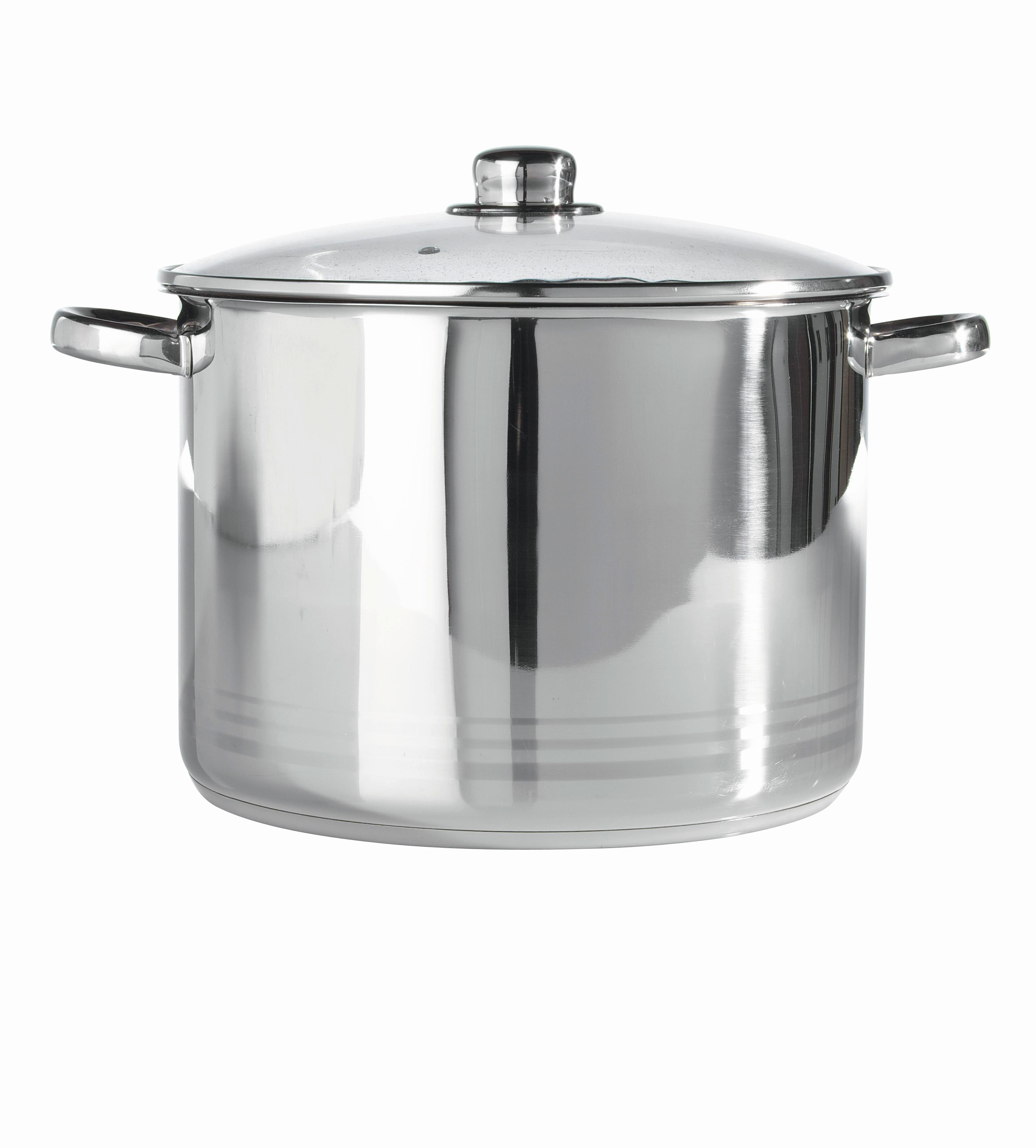 Hrnec Paula, 11,4l - čiré/barvy nerez oceli, Konvenční, kov/sklo (28/20cm) - Mömax