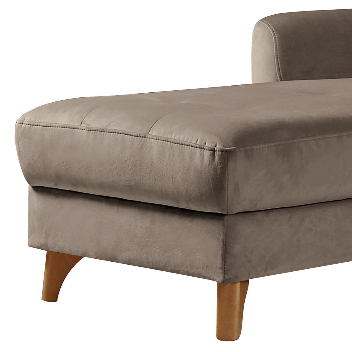 Ecksofa Nordic, Beige S: 168x238 cm - Beige/Buchefarben, Design, Textil (168/238cm) - Livetastic