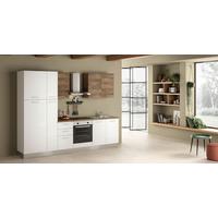 Küchenzeile Dafne Mit Kühlschrank 285 cm - Eichefarben/Magnolie, LIFESTYLE, Holzwerkstoff/Kunststoff (285cm) - MID.YOU