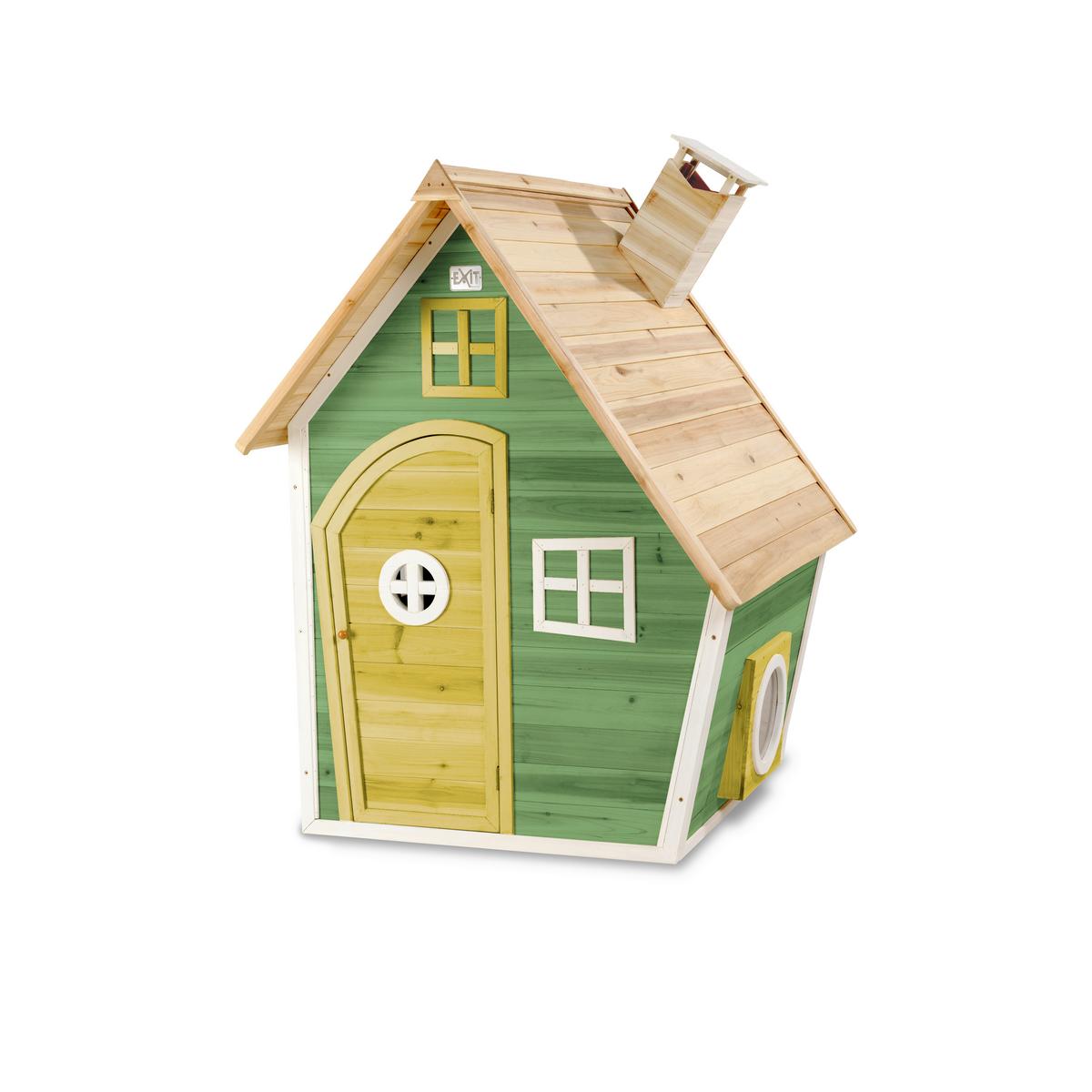 Spielhaus Exit Fantasia 100 - Grün, KONVENTIONELL, Holz (128/108/171cm) - EXIT Toys