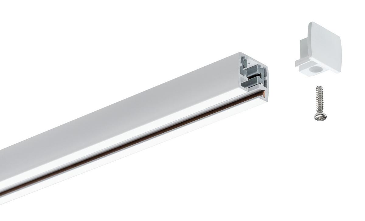 Schienensystem Urail Endkappe 95496 2--teilig. Chromfarben - Chromfarben, Design, Kunststoff (1,3/1,8/2,1cm) - Paulmann