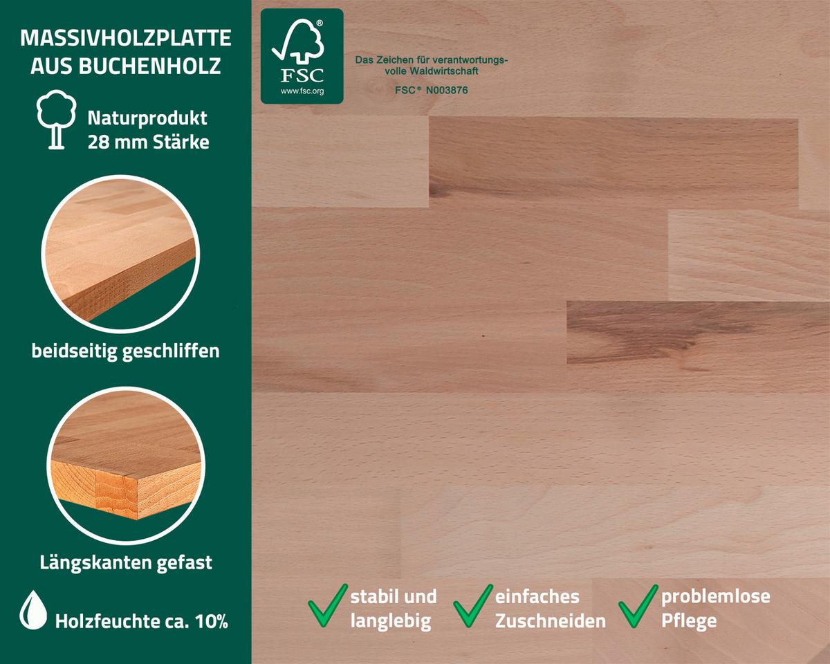 Werkbank-set Entdecker 3s B: 240 Cm Anthrazit/grau - Anthrazit/Grau, Basics, Holz/Metall (240/205/60cm)