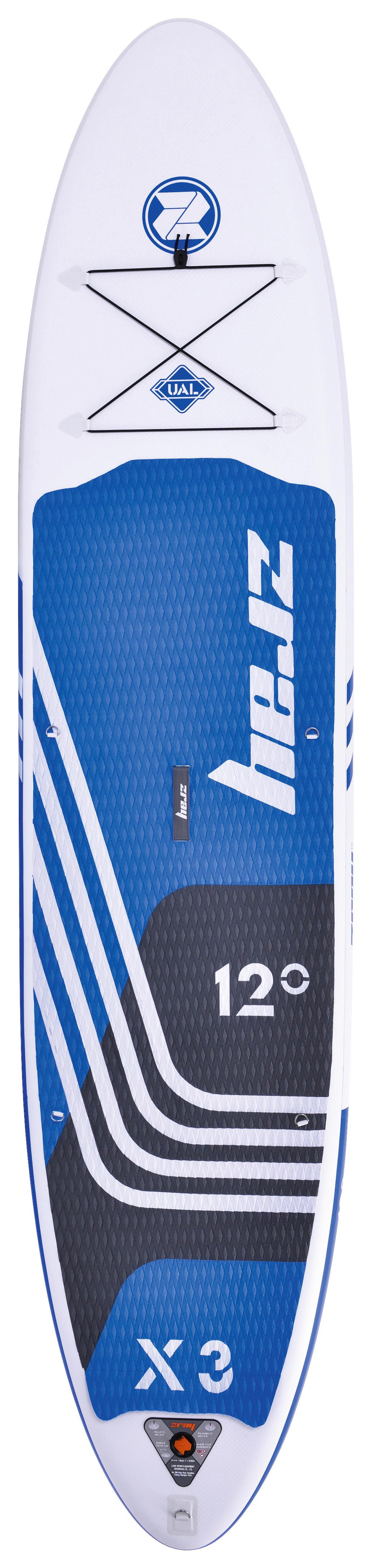 Stand Up Paddle Aufblasbar Blau/Weiß/Schwarz - Blau/Schwarz, Basics, Kunststoff (365/81/15cm)