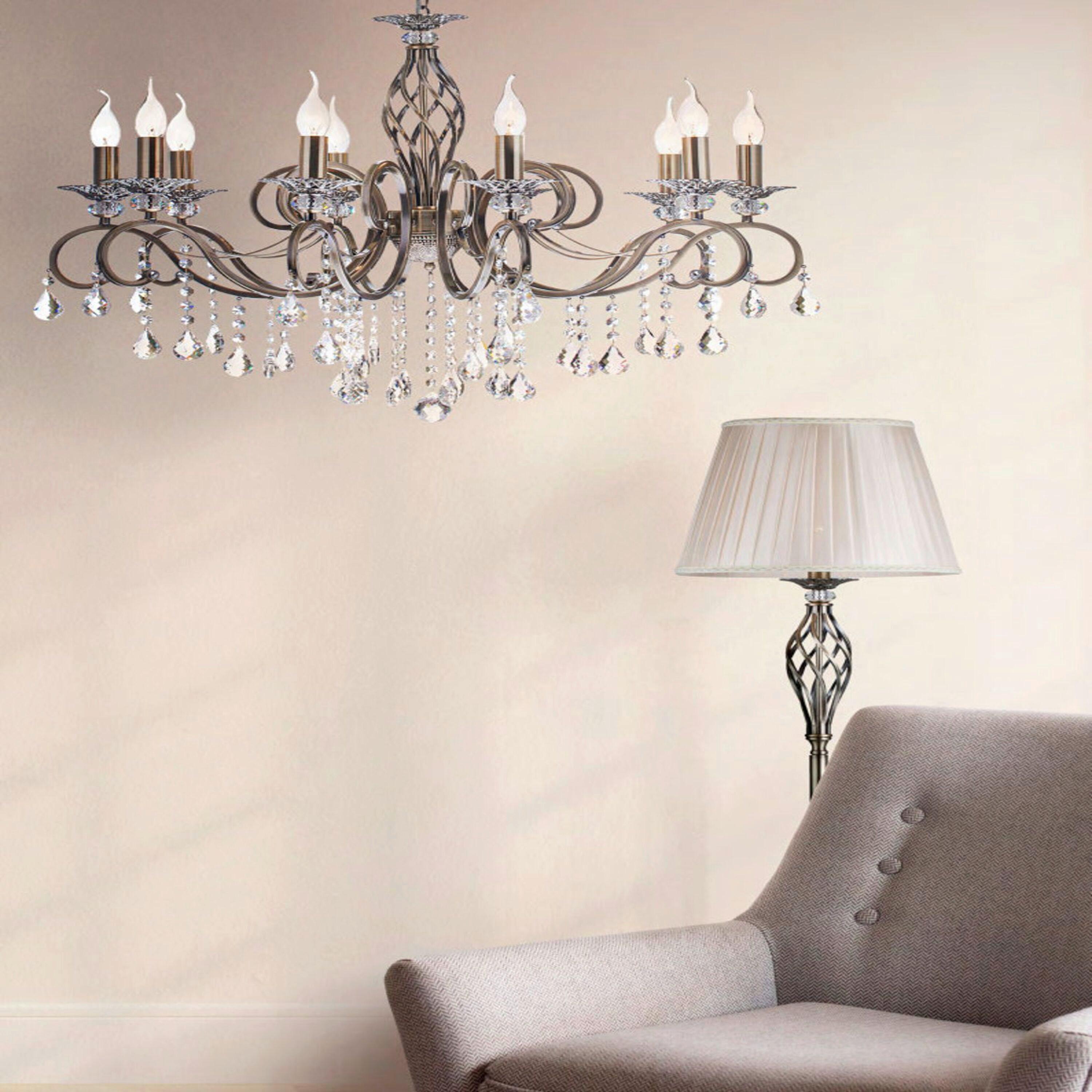 Kronleuchter Grace - Messingfarben, Basics, Glas/Metall (72/59/72cm) - MAYTONI