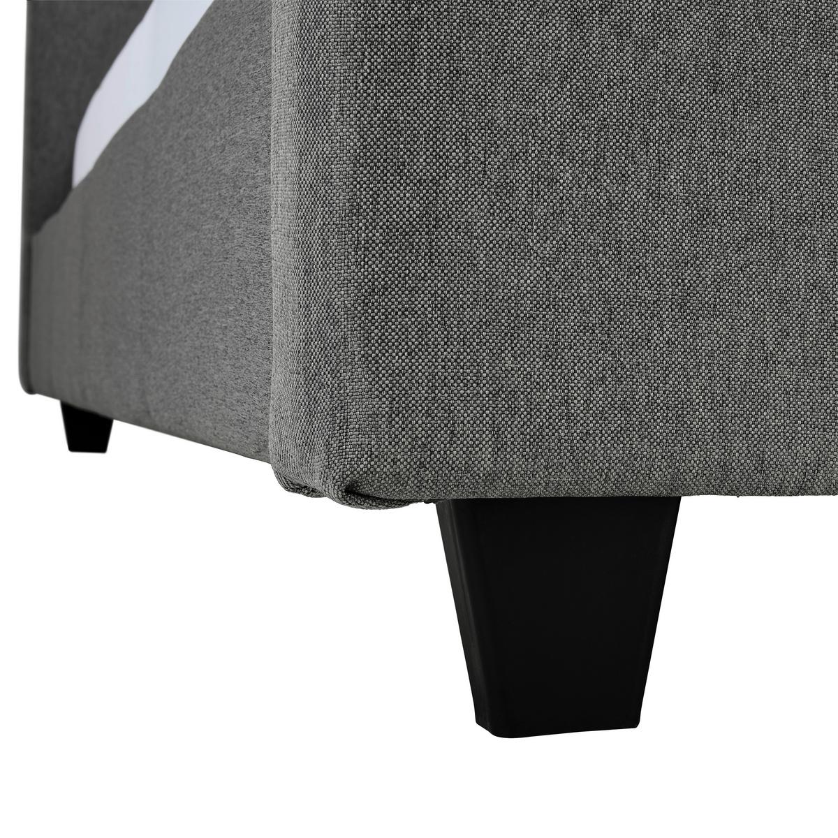 Polsterbett Livorno - Anthrazit, MODERN, Holz/Textil (180/200cm) - Carryhome