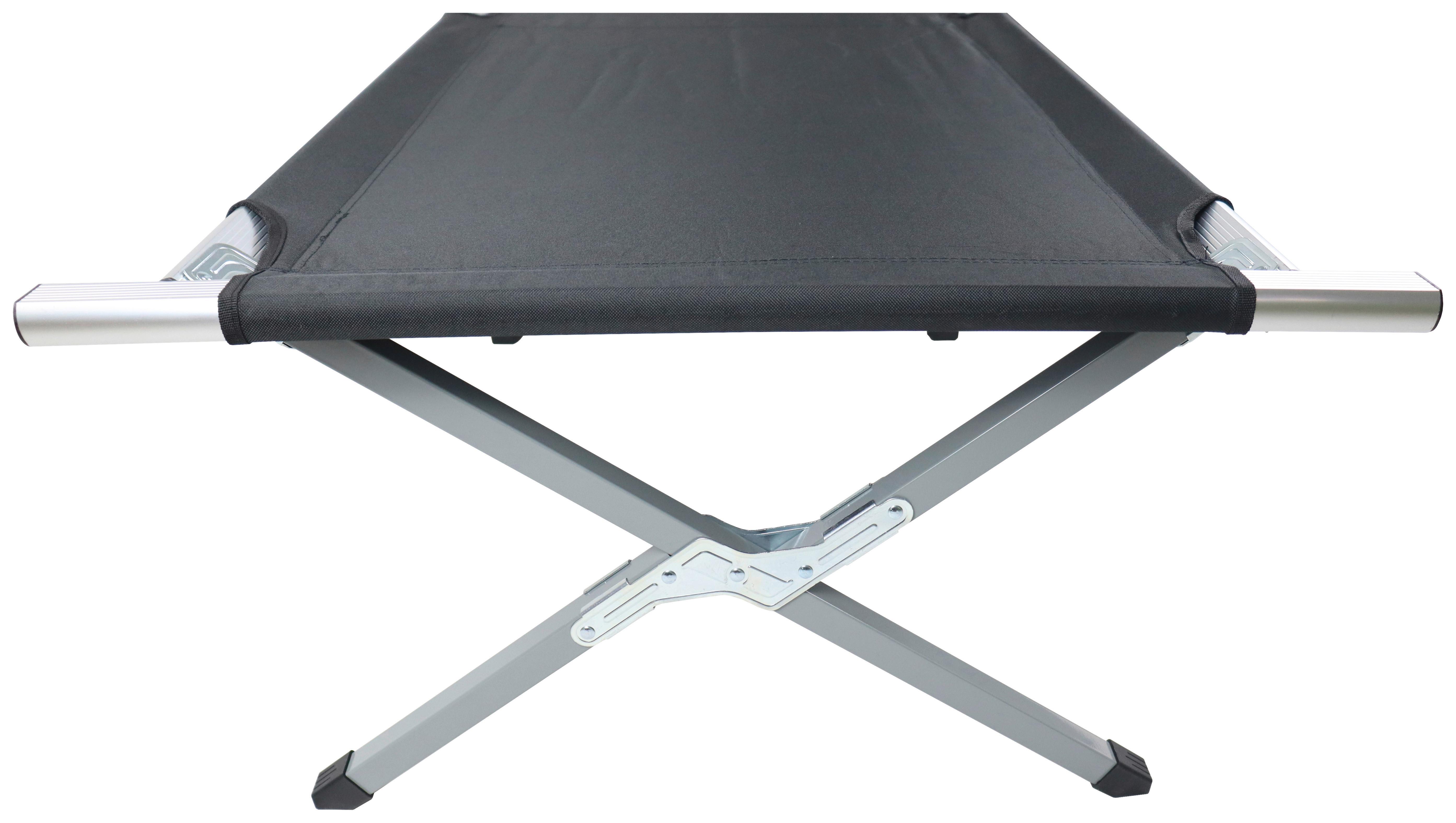 Campingbett Tosali L Schwarz B: 70 cm - Schwarz, MODERN, Textil/Metall (70/210cm) - Ambia Garden