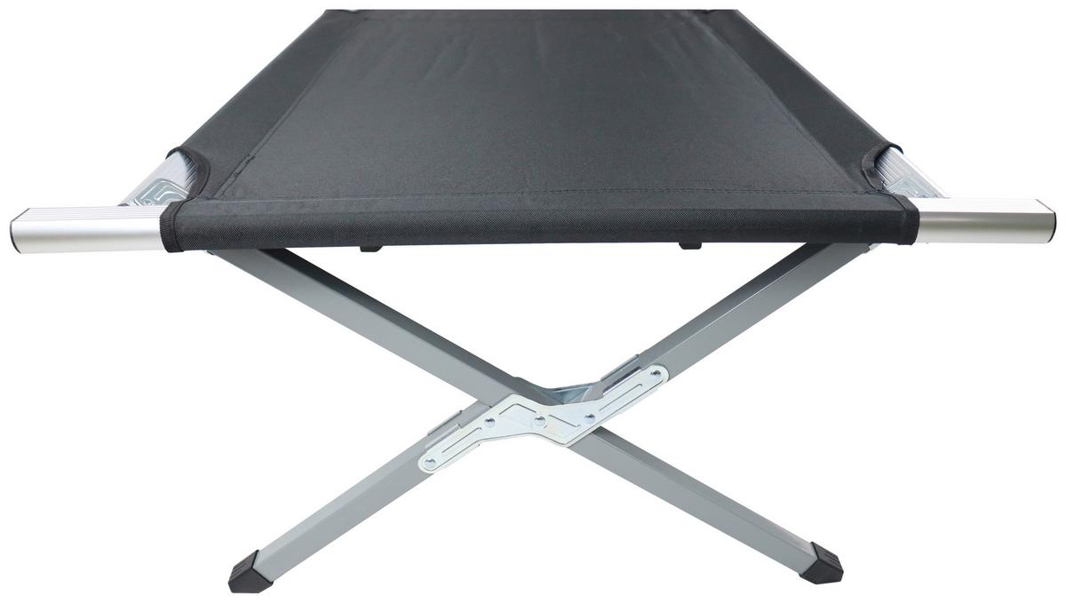 Campingbett Tosali L Schwarz B: 70 cm - Schwarz, MODERN, Textil/Metall (70/210cm) - Ambia Garden