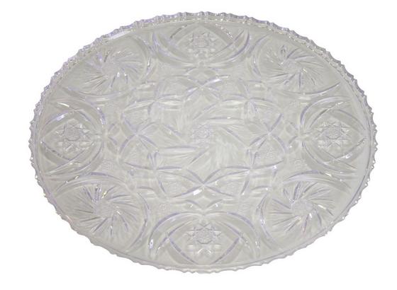 Servierplatte Eva - Transparent, KONVENTIONELL, Kunststoff (24cm) Servierplatte Eva - Transparent, KONVENTIONELL, Kunststoff (24cm)