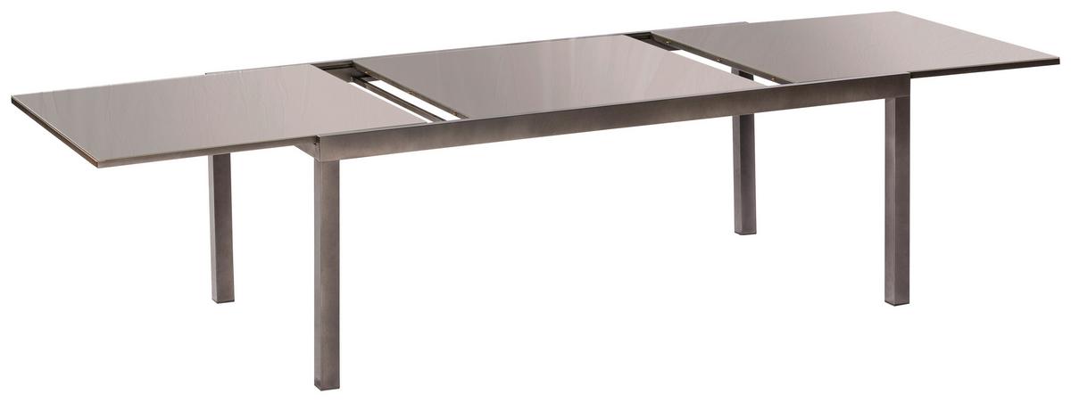 Gartenset Vicenza - Graphitfarben/Braun, MODERN, Textil/Metall - Gardenson