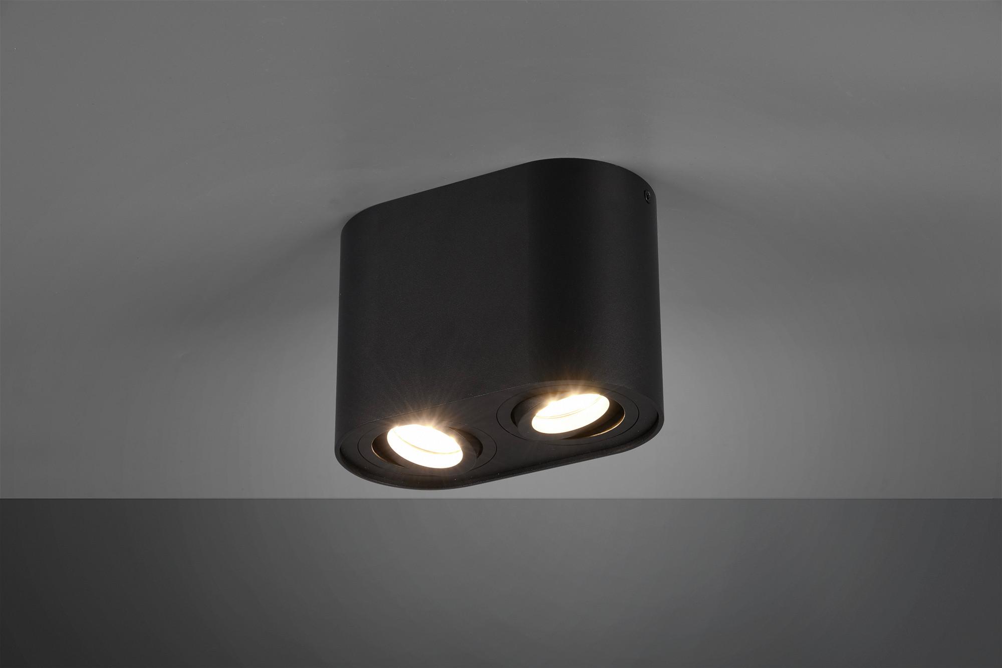 Aufbauleuchte Cookie B: 17,8 cm Schwarz Max. 35 W - Basics (9,6/17,8/12,5cm) - Trio Leuchten