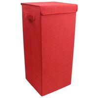 Wäschekorb Dreso Rot B: 30 Cm - Rot, MODERN, Textil (30/70/30cm) - MID.YOU