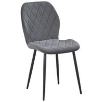STOLIČKA ZOEY -GIGA- - čierna/tmavosivá, Basics, kov/textil (45.5/85/59.5cm) - Based