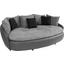 Megasofa Aruba II - Hellgrau/Schwarz, LIFESTYLE, Textil (238/80/140cm) Megasofa Aruba II - Hellgrau/Schwarz, LIFESTYLE, Textil (238/80/140cm)