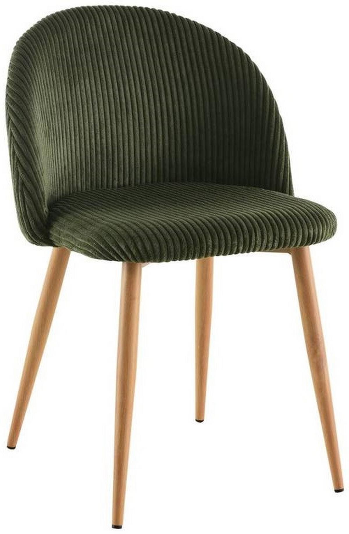Stuhl-Set Emilio - Eichefarben/Grün, LIFESTYLE, Holz/Textil (51/78/52cm) - Livetastic