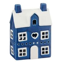 Dekohäuschen Tina - Blau, Basics, Keramik (10/15/6cm)