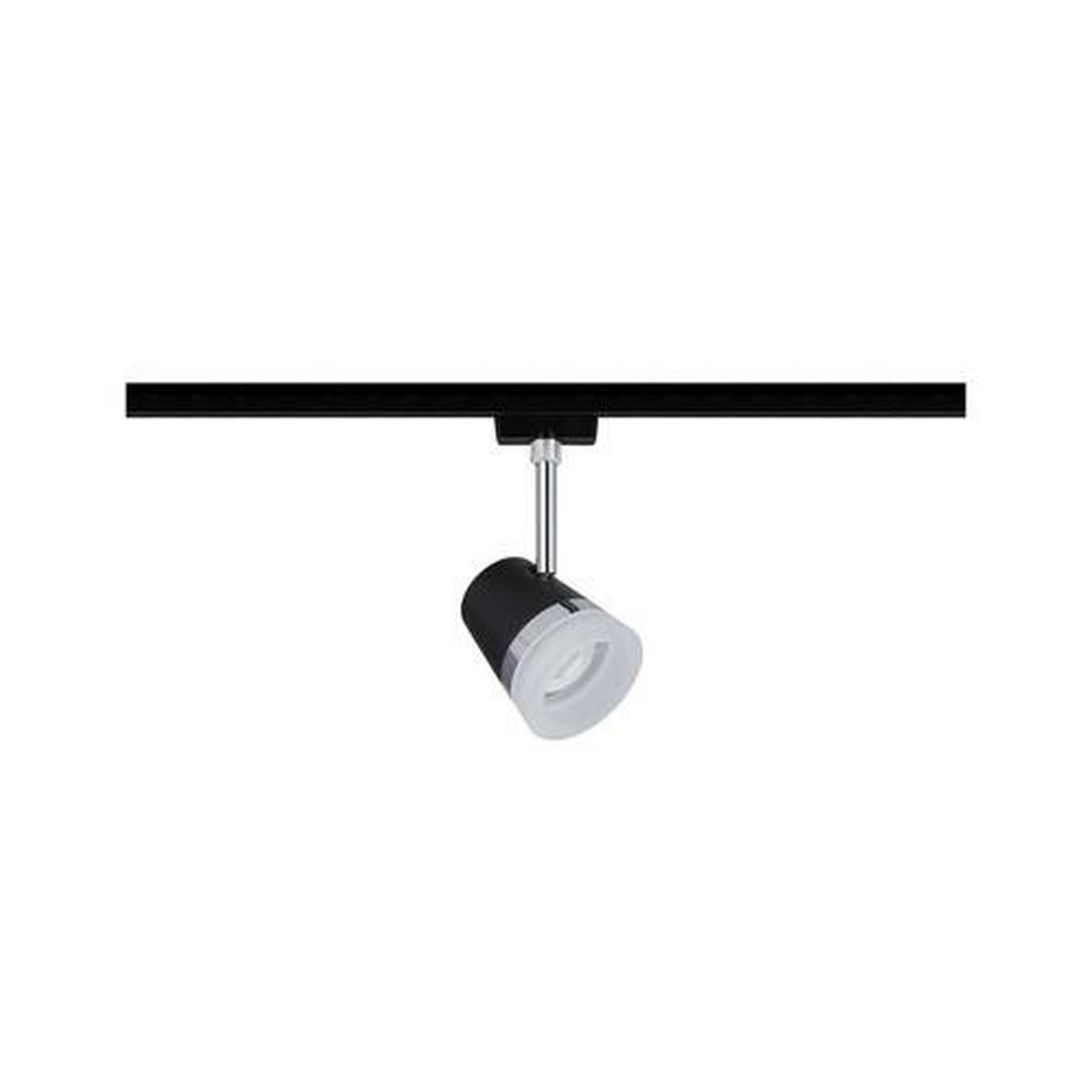 LED-Deckenleuchte Urail Spot Cone für Schienensystem - Chromfarben/Schwarz, Design, Kunststoff/Metall (18,0cm) - Paulmann