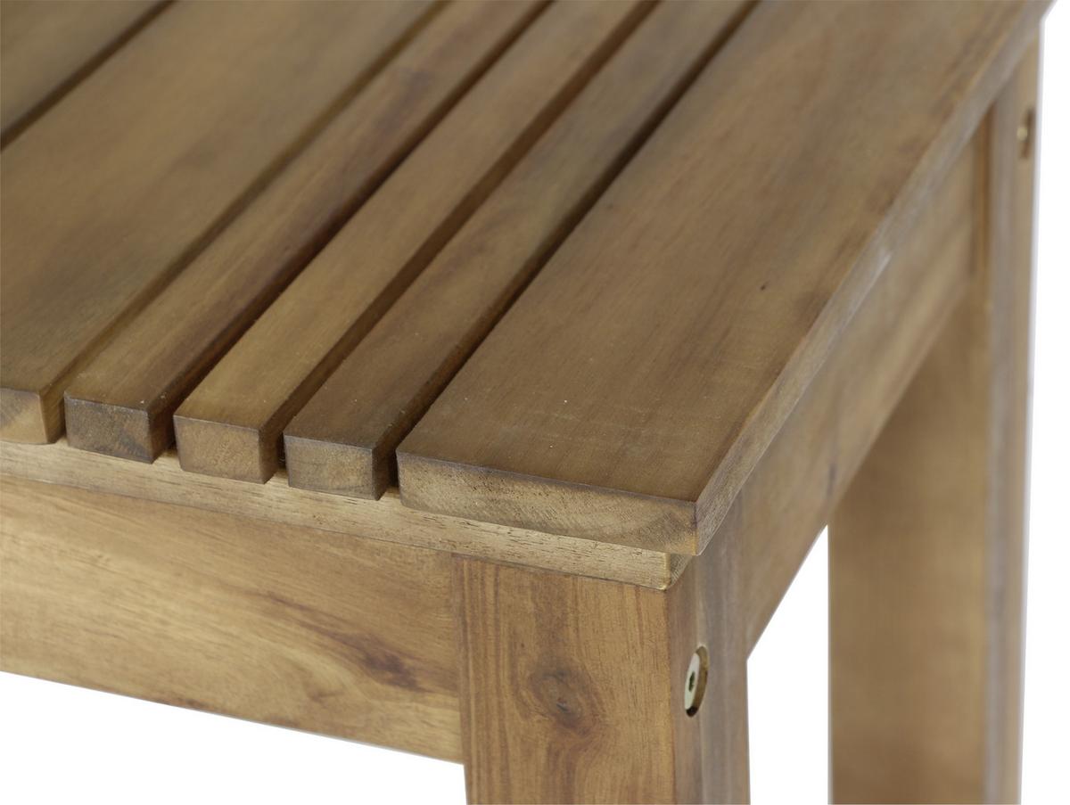 Gartenhocker Echtholz Akaziefarben - Akaziefarben, KONVENTIONELL, Holz (33/45/50cm) - Siena Garden