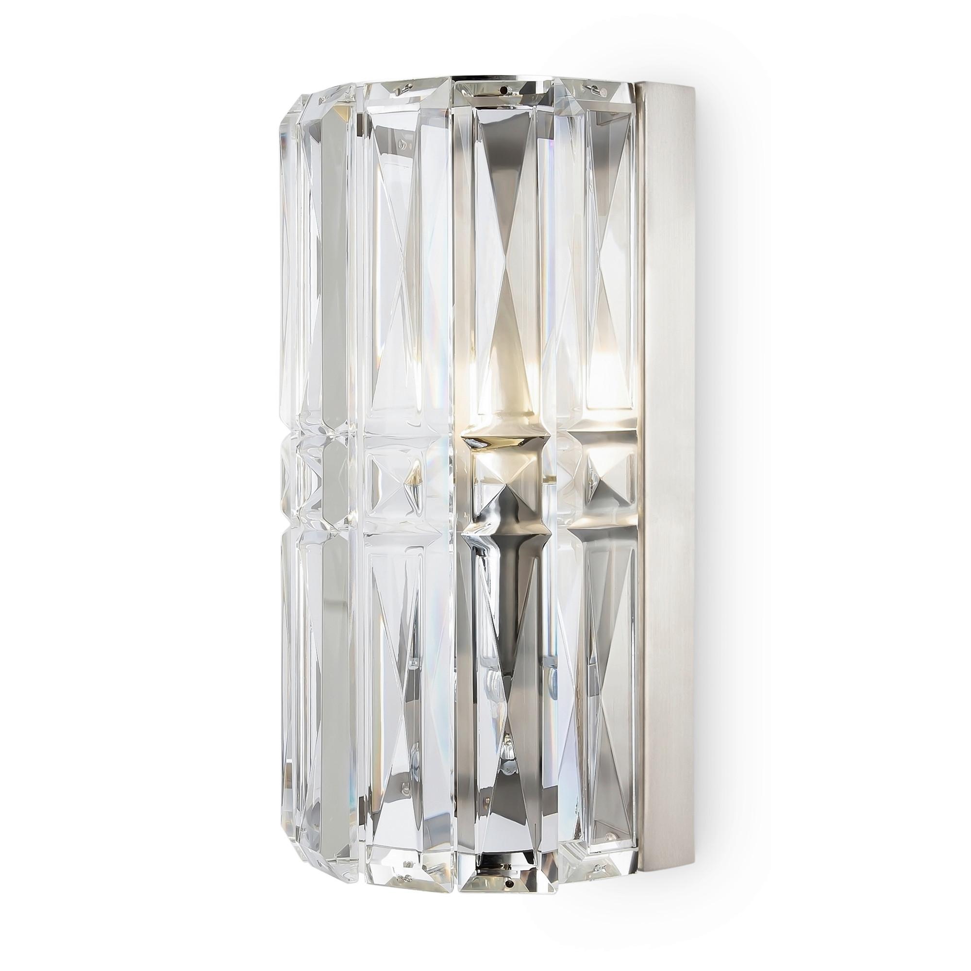 Wandleuchte Facet - Chromfarben, Trend, Glas/Metall (13/10/20cm) - MAYTONI