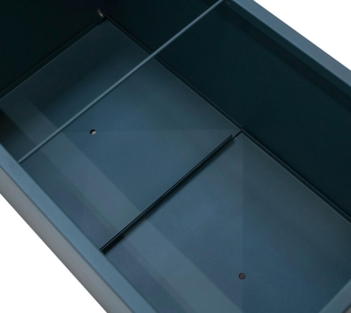 Pflanzentopf Pflanzkasten 100x50x50 - Anthrazit, Basics, Metall (50/50/100cm)