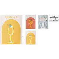 Fali Dekoráció Neon Kb. 30/40cm - piros/narancs, Basics, műanyag (30/40cm)