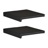 Bankkissen Schwarz L: 40 cm - Basics (40/35/38/5/8cm)