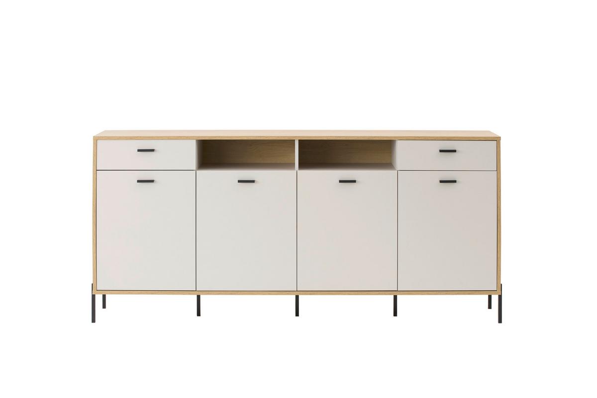 Sideboard Fredericia Eichefarben Kaschmir B: 205 cm - Kaschmir/Eichefarben, Design, Holzwerkstoff (205/94/40cm) - MID.YOU