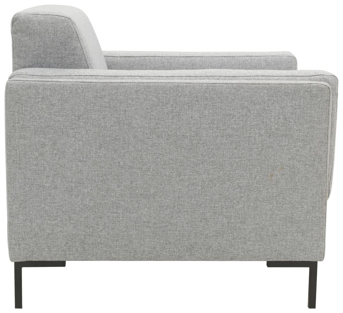 Sessel Looks Vii - Silberfarben/Schwarz, Design, Textil (97/82/90cm) - LOOKS by W.Joop