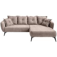 Ecksofa Baggio Beige S: 277x162 Cm - Beige/Schwarz, MODERN, Textil (277/162cm) - Livetastic