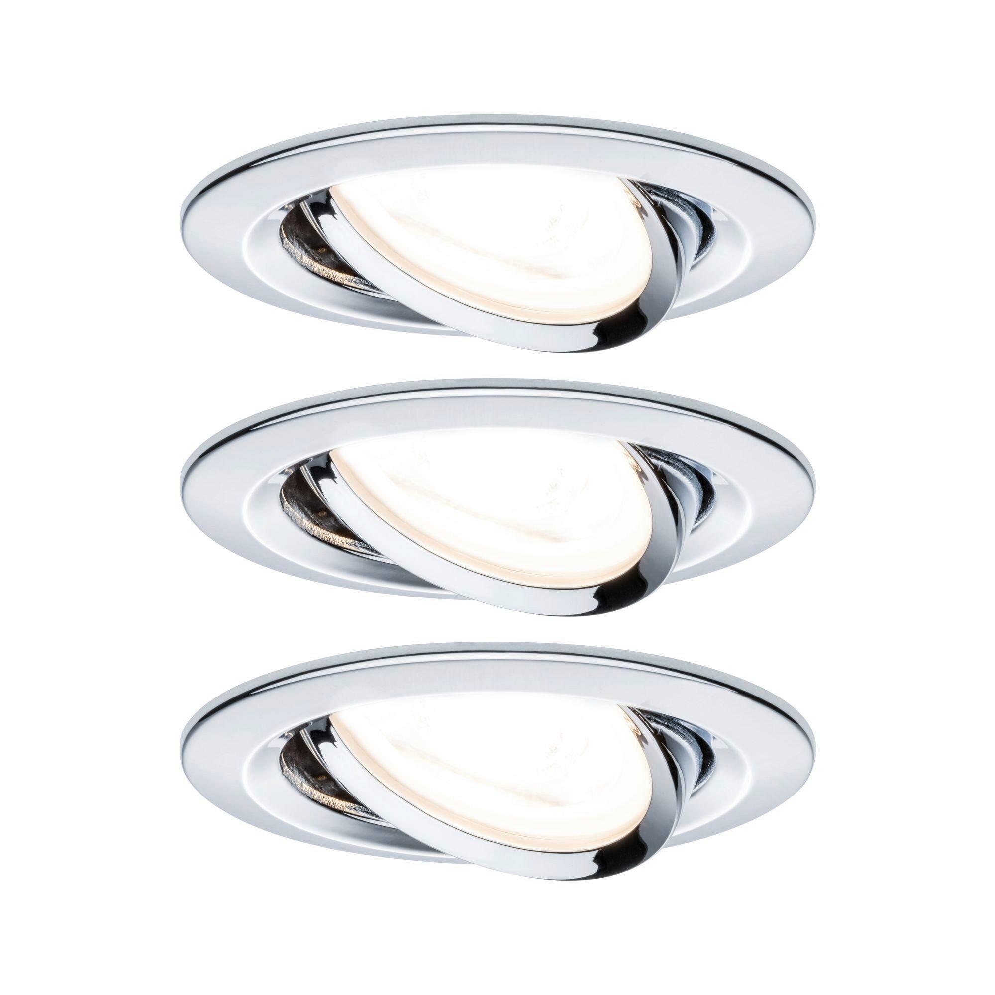 Deckenleuchte 3er-Set Ø 8,4 cm 1-Flammig, rund - Basics (8,4cm) - Paulmann