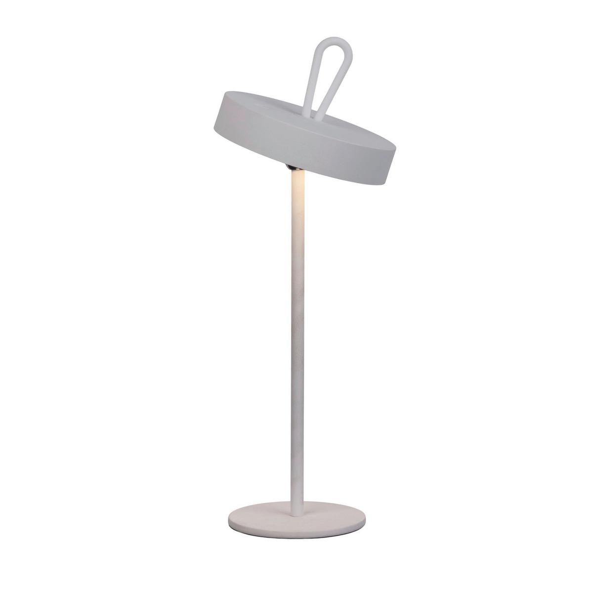 Akku-tischleuchte 5315323 - Weiß, Design, Kunststoff/Metall (12,5/35cm) - Näve