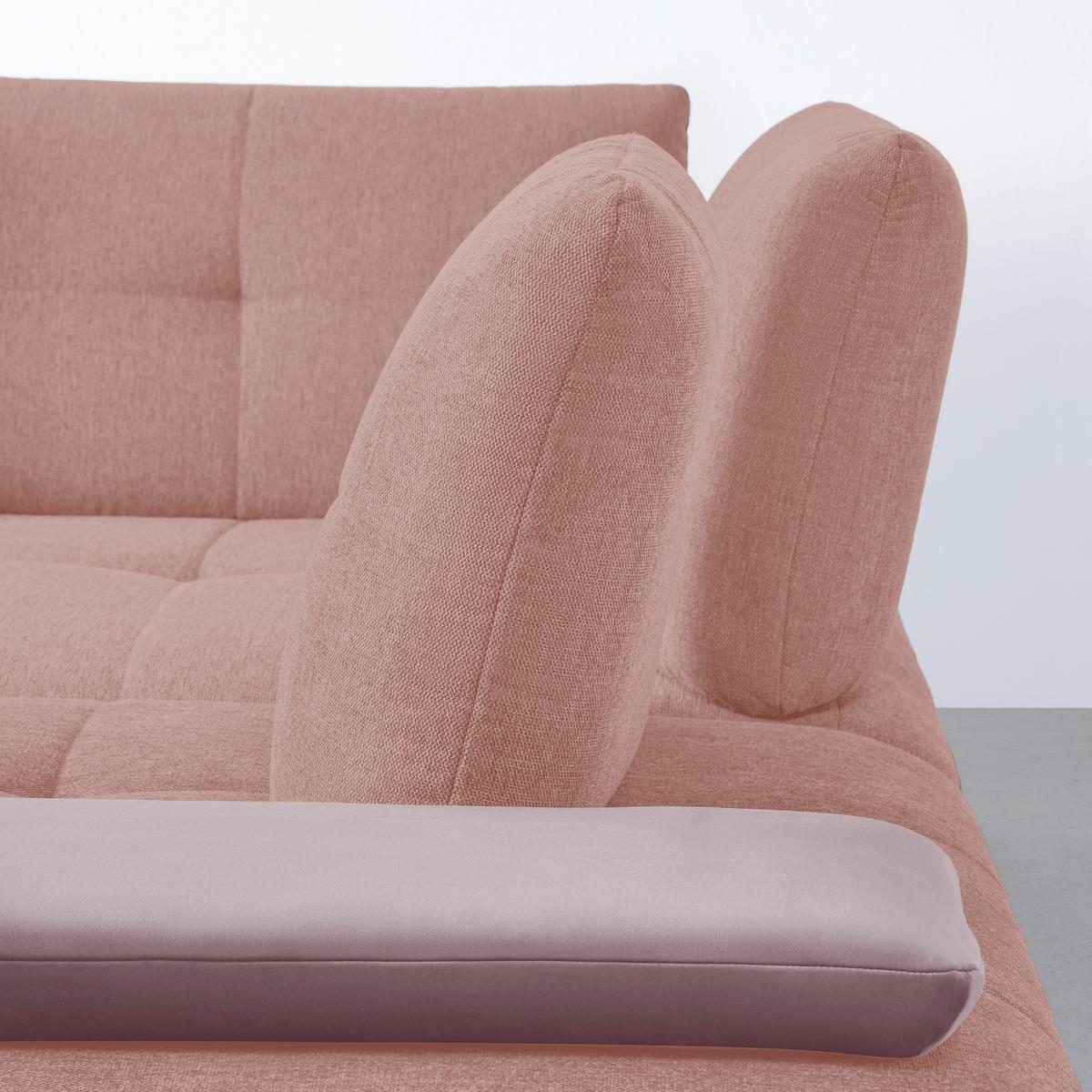 Rohová sedačka TRENDY, pravá, šeříková / růžová - růžová/černá, Moderní, kov/kompozitní dřevo (310/93/250cm) - Premium Living