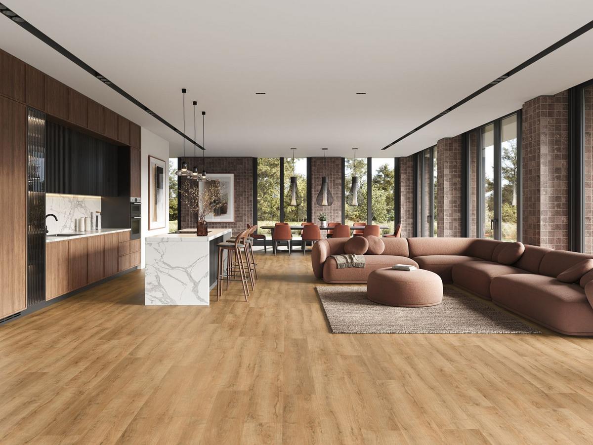 Vinylboden Landhausdiele Klick-Vinyl - Naturfarben, Basics, Kunststoff/Stein (23/128/0,57cm) - Econfloor