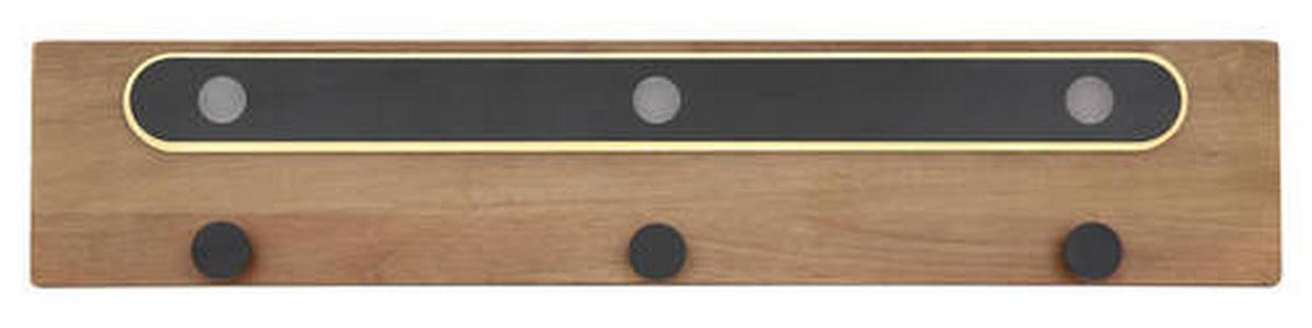 Led-wandleuchte 78409 - Dunkelbraun/Opal, Natur, Holz/Kunststoff (65/4,8/13cm) - Globo