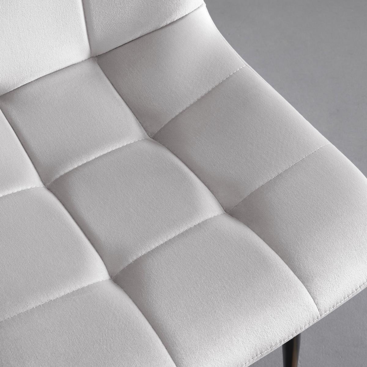 Jedálenská stolička RIA svetlá sivá - čierna/svetlosivá, Modern, kov/drevo (43,5/87/54cm) - Bessagi Home