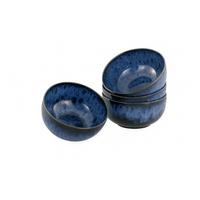 Schüsselset Allround Magic blau, schwarz, Ø ca. 16 cm - Blau/Schwarz, Basics, Keramik (16/7,5cm) - Creatable
