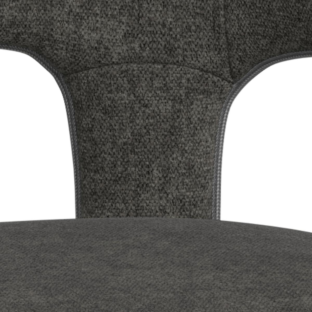 Stolička s podrúčkami Cole, tmavosivá - tmavosivá, Modern, plast (58/76/55cm) - MID.YOU