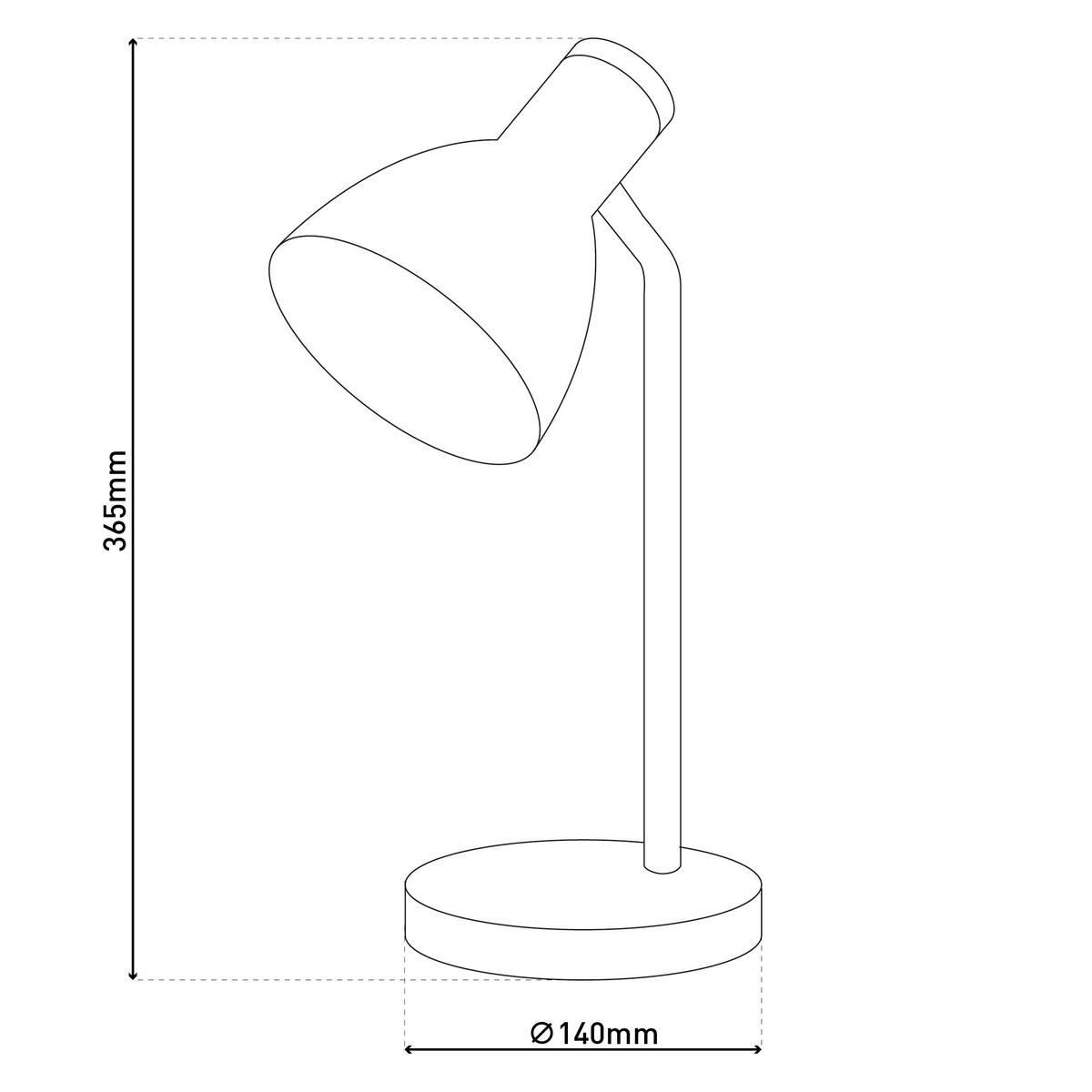Tischleuchte Exkl. E14 - KONVENTIONELL, Holz/Metall (14/14/36cm) - Näve