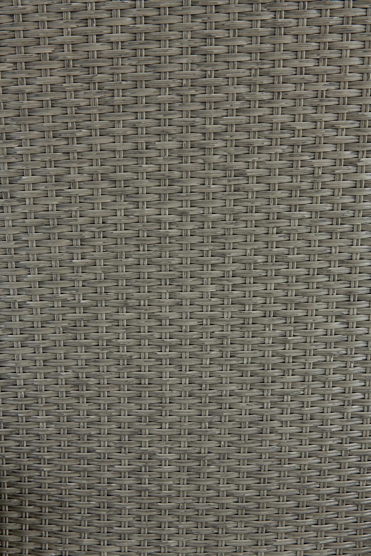 Loungegarnitur 4-Tlg Santander Metall/Polly-Rattan mit Kissen - Grau, MODERN, Kunststoff/Textil - Beldano