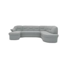 Wohnlandschaft Sarafina Grau U-Form: 146x295x180 cm - Schwarz/Grau, KONVENTIONELL, Textil (146/295/180cm) - MID.YOU