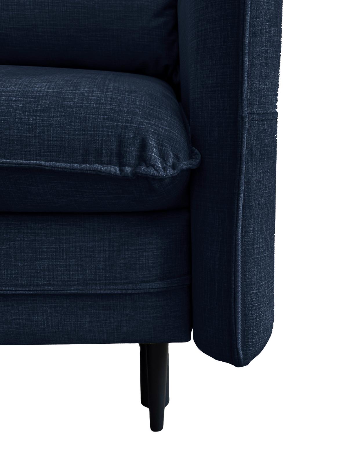 Ecksofa Melody - Blau/Schwarz, Design, Textil (170/235cm) - MID.YOU