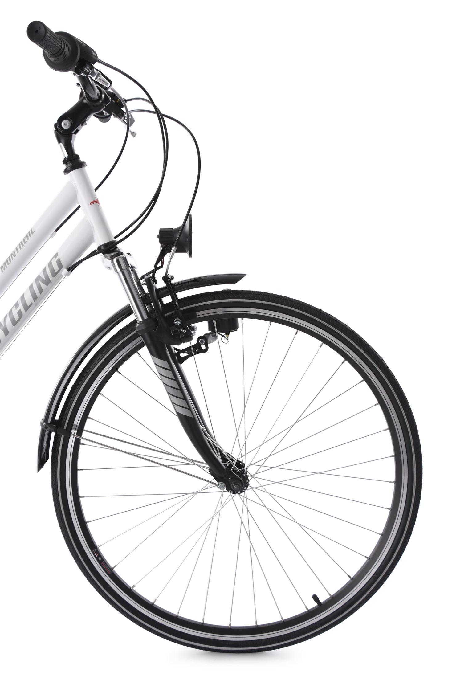 Trekkingrad Damen 28 Zoll 21 Gänge, Weiß - Weiß, Basics, Metall (180/70/80cm) - Da Capo