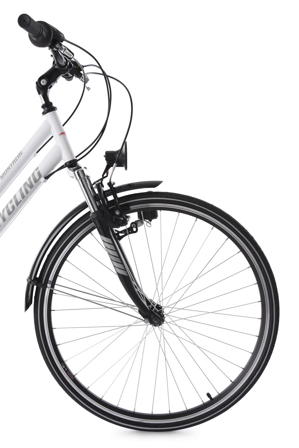 Trekkingrad Damen 28 Zoll 21 Gänge, Weiß - Weiß, Basics, Metall (180/70/80cm) - Da Capo