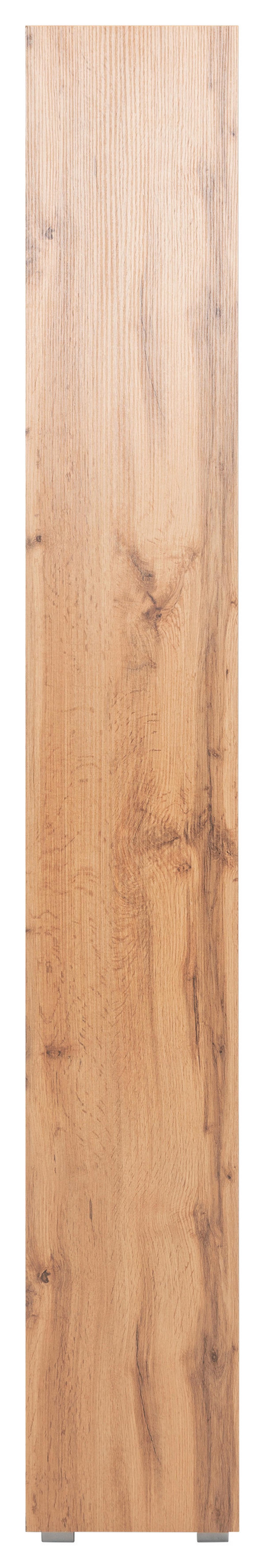 Regal Image 25 Cm Honigeiche Dekor - Eichefarben/Silberfarben, KONVENTIONELL, Holzwerkstoff (25/191/27cm) - MID.YOU