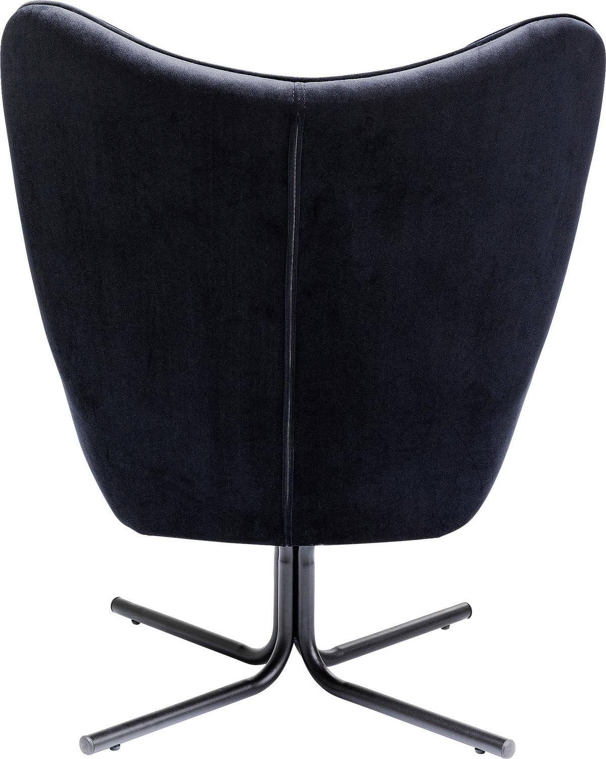 Sessel Oscar Schwarz B: 82 Cm - Schwarz, Design, Textil (82/95/73cm) - Kare-Design