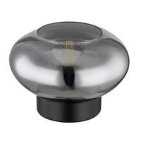 Tischleuchte 15572t - Schwarz, Design, Glas/Metall (18/12,5cm) - Globo