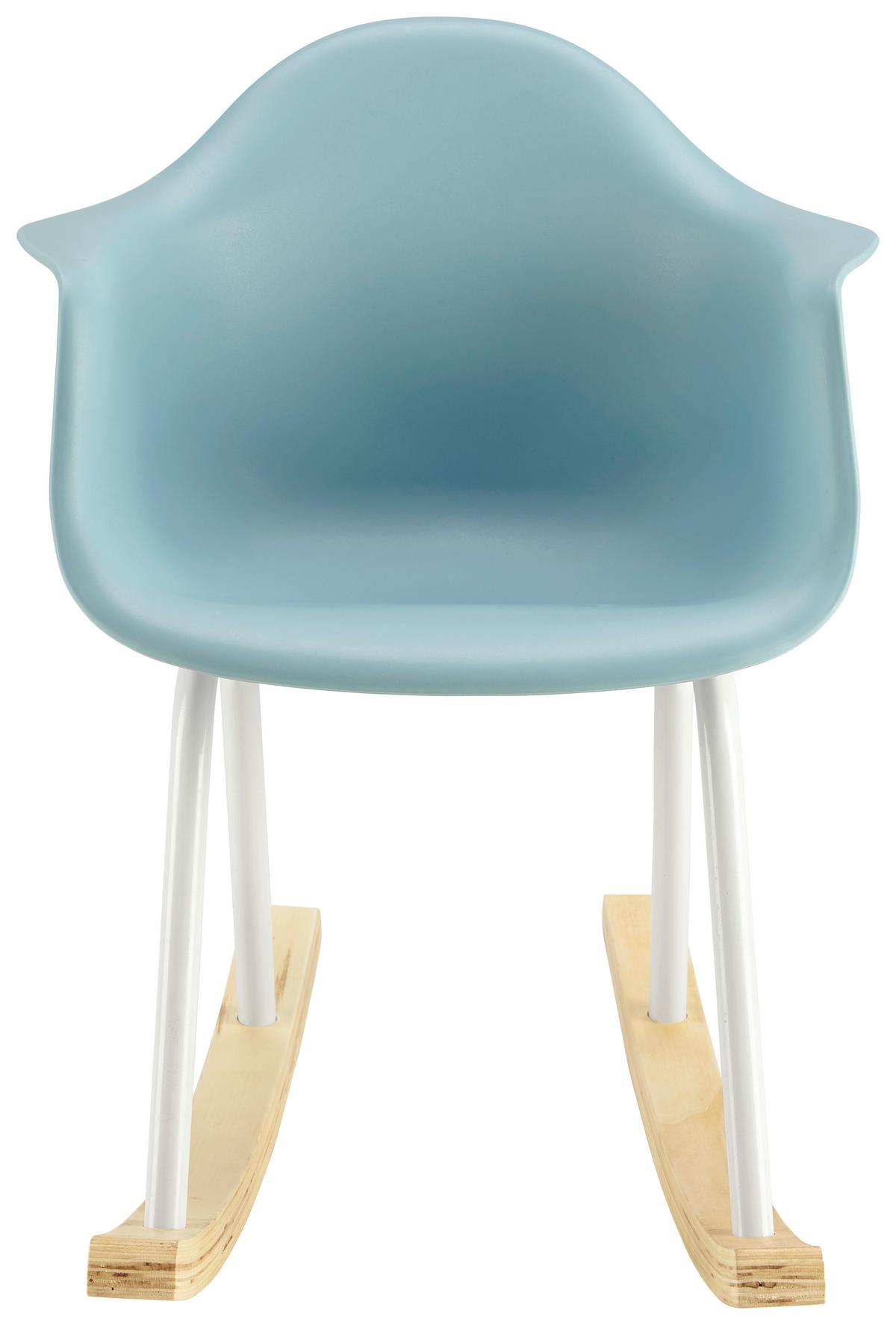 Dětská židle Bobby - modrá, Moderní, kov/dřevo (41,5/60/54cm) - Modern Living