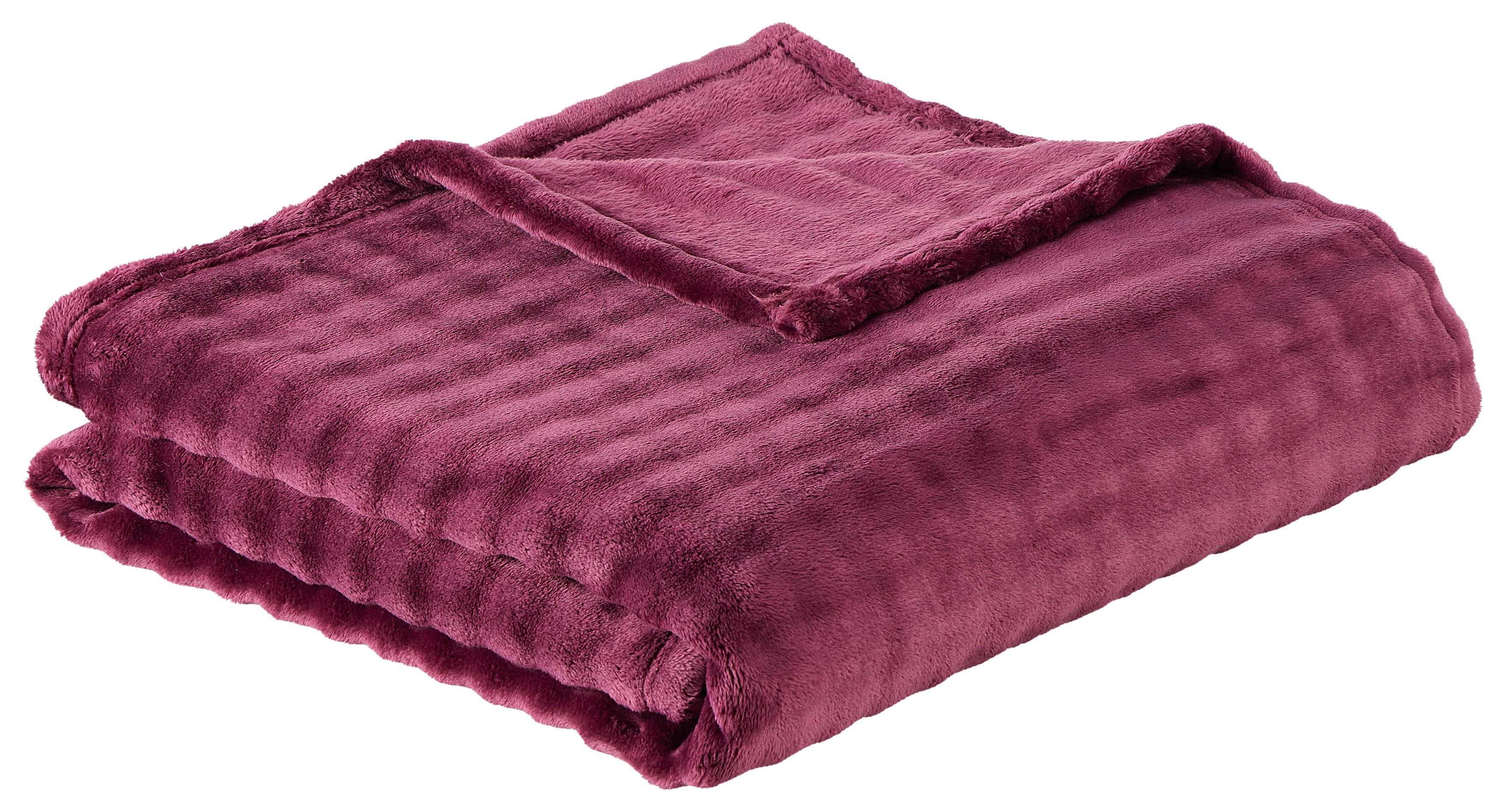Kuscheldecke Antonia - Beere, MODERN, Textil (150/200cm) - Luca Bessoni